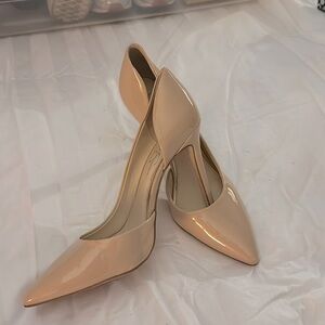 8.5 never worn outside, Jessica Simpson pumps, patent nude